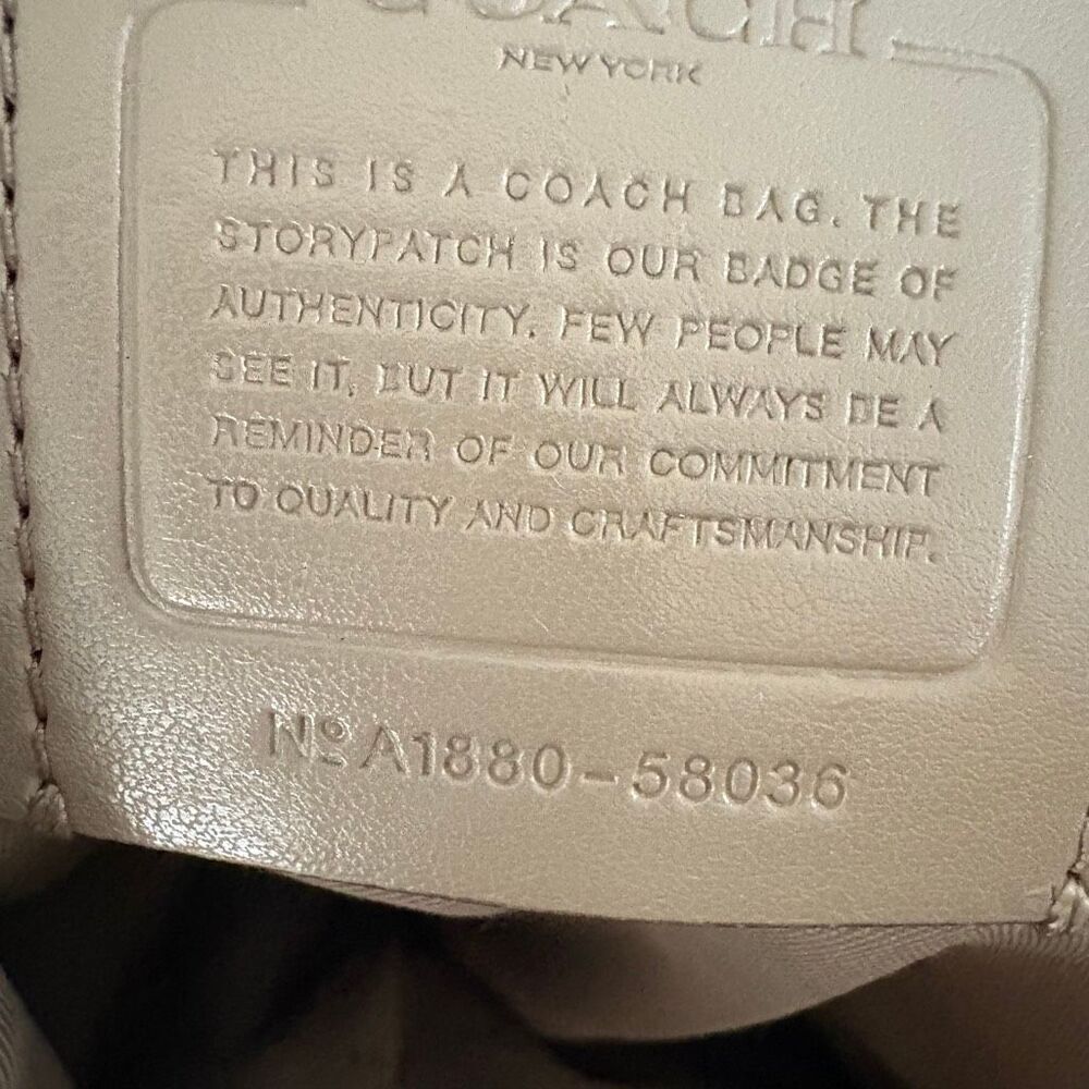 Coach 58036 Chelsea 32 Hobo Leather Shoulder Bag Taupe Classic - Picture 7 of 11